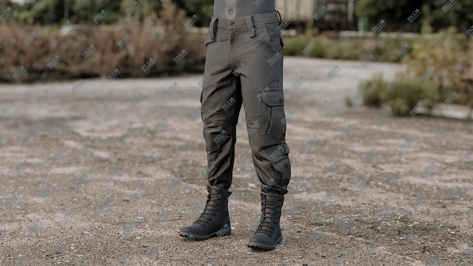 images/goods_img/202104022/Black Pants With Boots 1 3D model/2.jpg